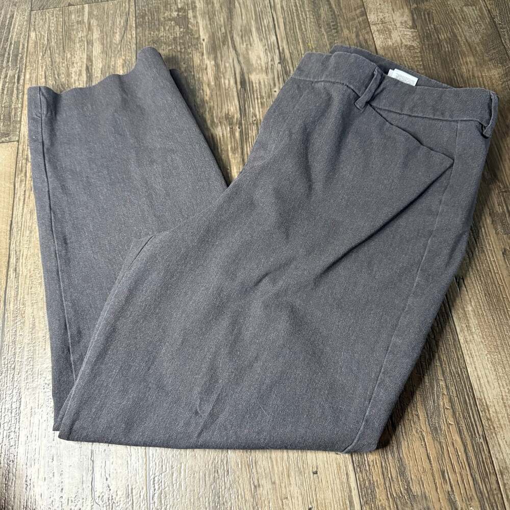 Old Navy Pixie High Rise Pants  Stretch Secret Smooth Pocket Heather Gray Sz 16